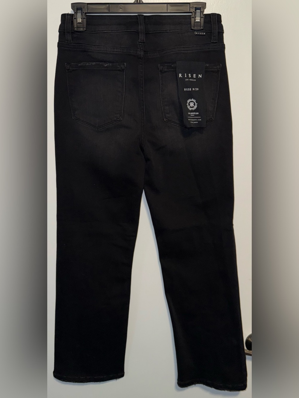 Risen Jeans Black Women’s Straight Leg Jeans - Picture 3 of 6